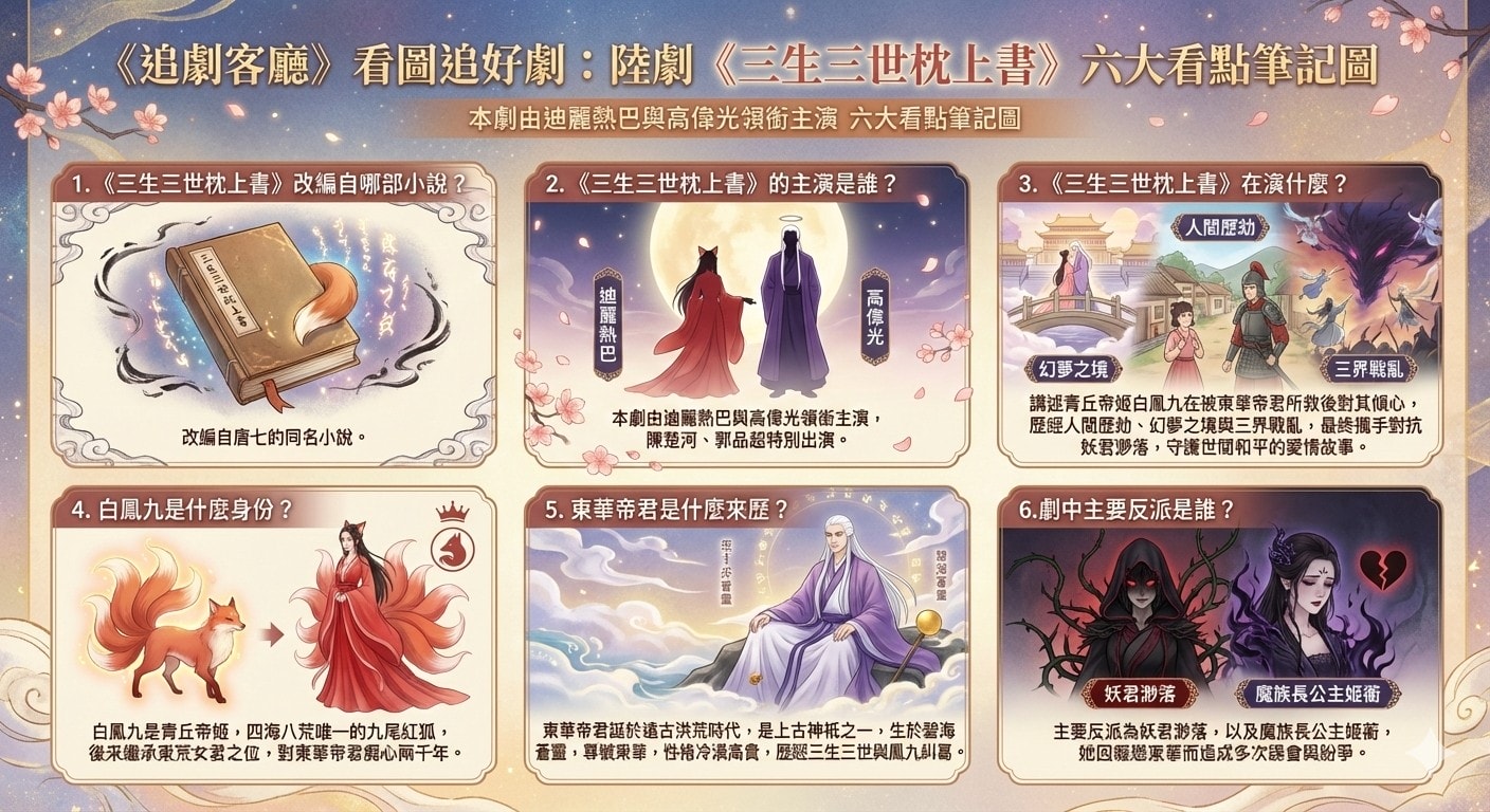 三生三世枕上書（陸劇）：劇情簡介＆人物介紹＆分集劇情（更新到第56集）