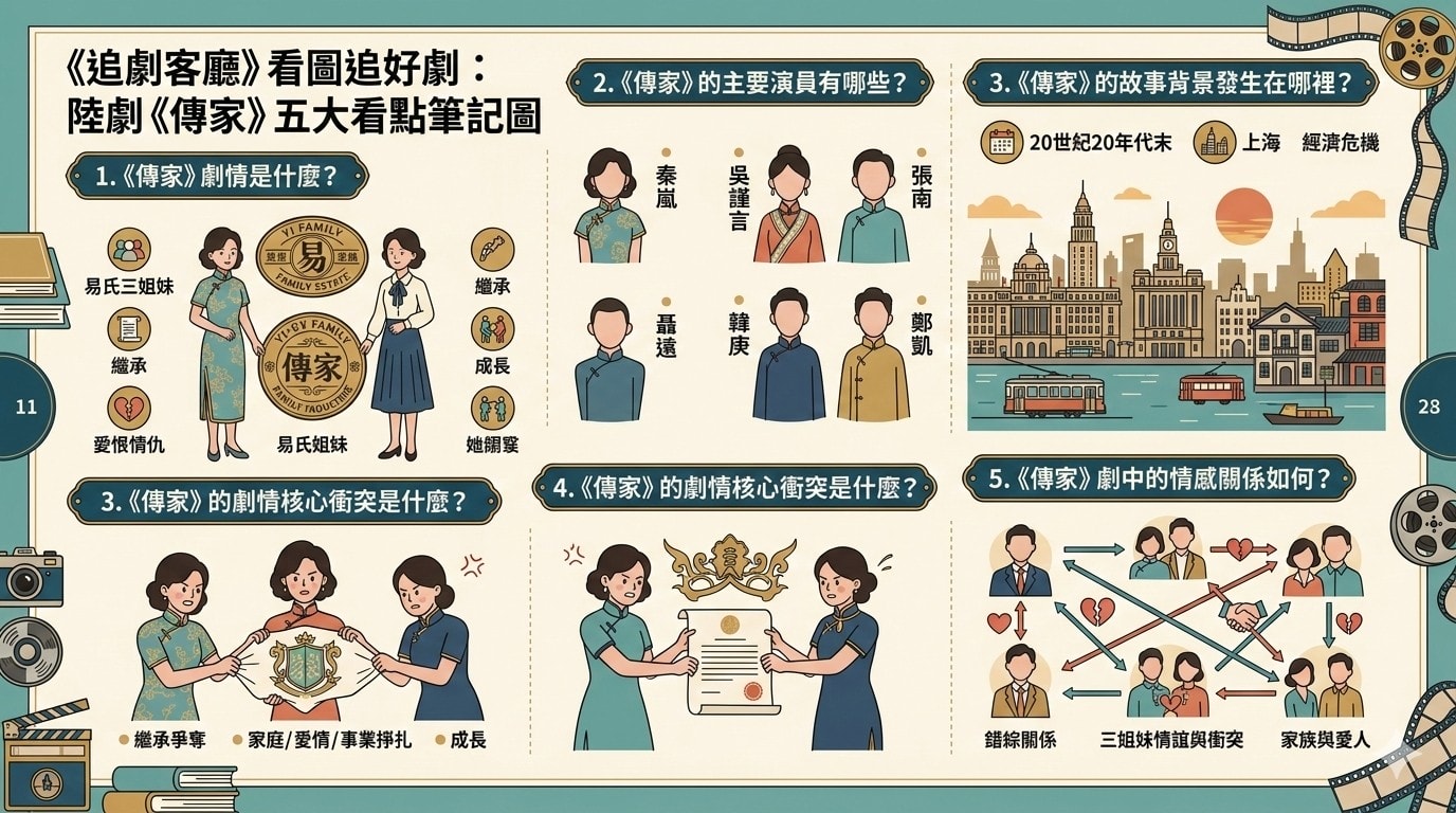 傳家（陸劇）：劇情簡介＆人物介紹