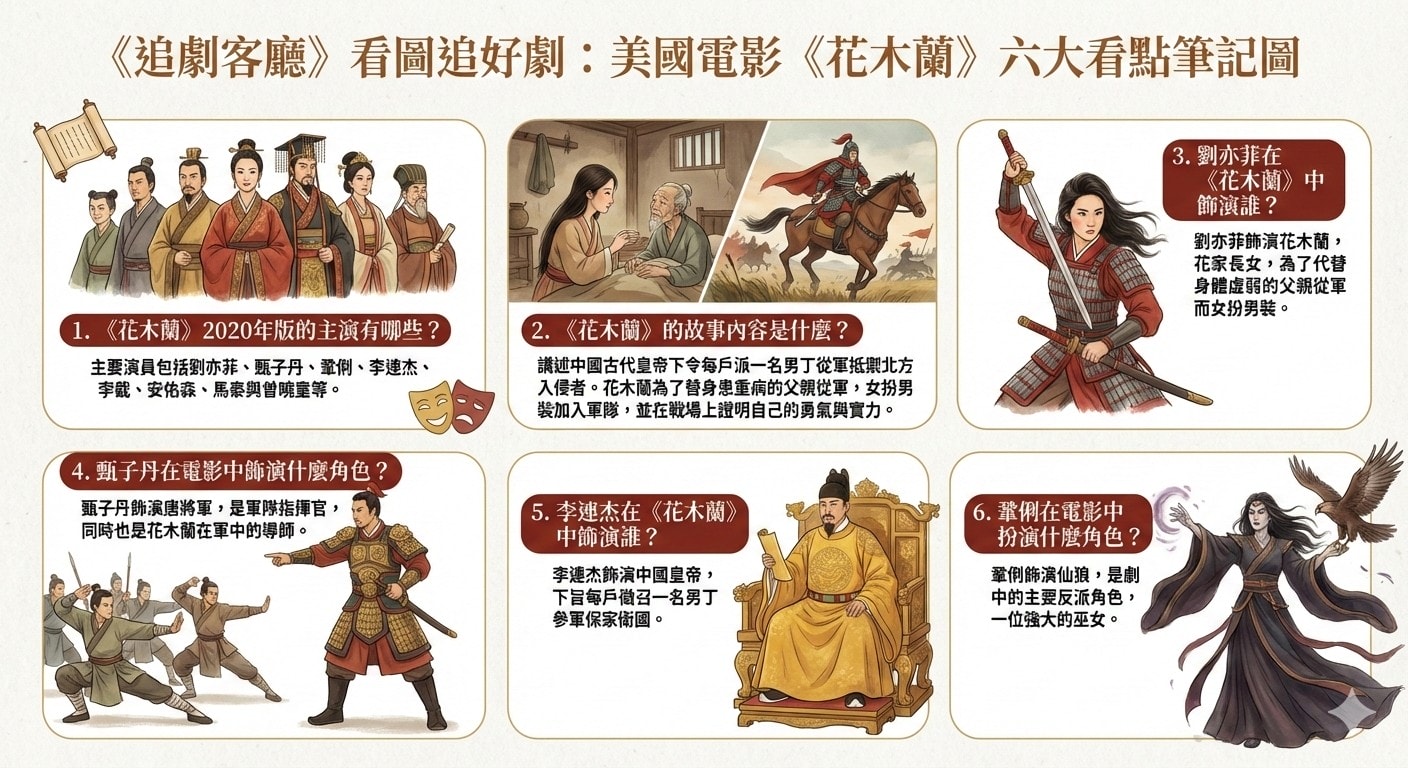 花木蘭（2020年迪士尼電影）：劇情簡介＆人物介紹