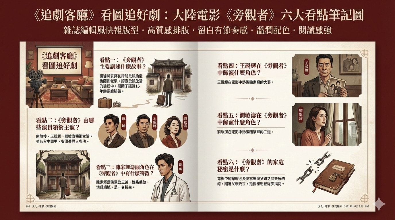 旁觀者（大陸電影）：劇情簡介＆人物介紹