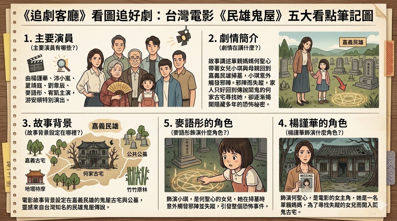 民雄鬼屋（台灣電影）：劇情簡介＆人物介紹