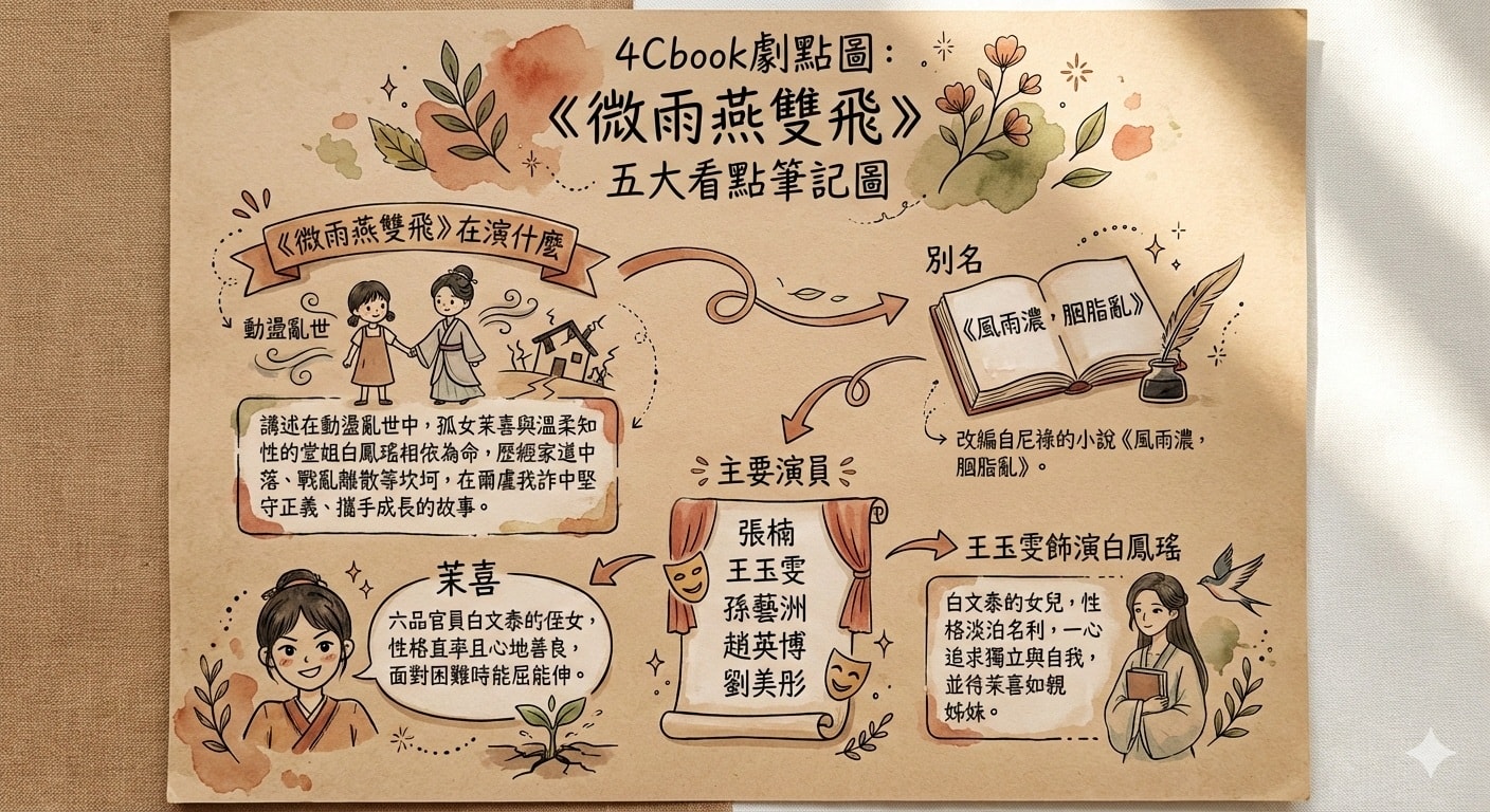 微雨燕雙飛(風雨濃，胭脂亂)陸劇：劇情簡介＆人物介紹