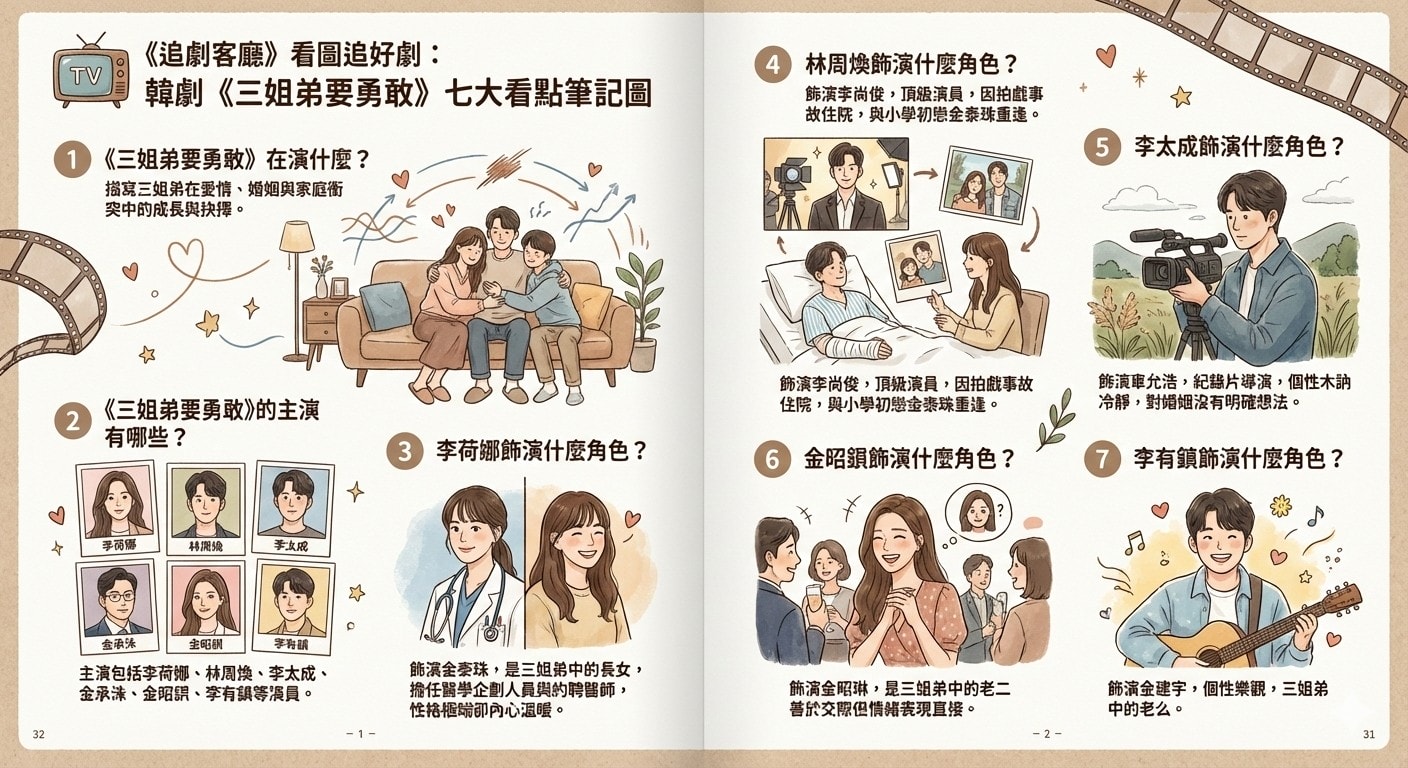 三姐弟要勇敢（韓劇）：劇情簡介＆人物介紹
