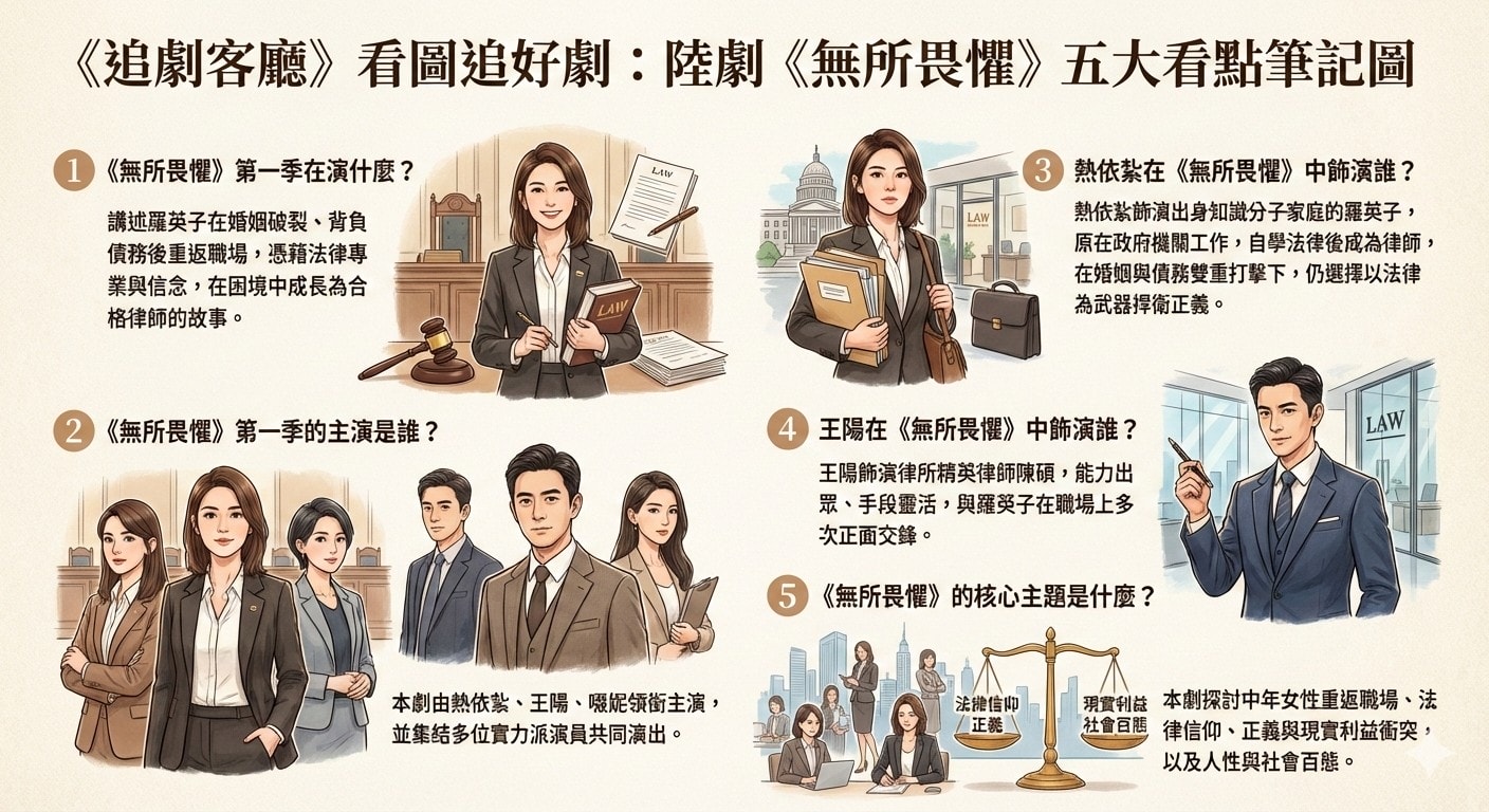 陸劇《無所畏懼》(第一季):劇情簡介&人物介紹;由熱依紮、王陽、啜妮領銜主演的律政職場劇,講述羅英子步入中年,卻遭受婚姻變故,重新邁入職場,最終成為了一名合格的律政人的故事,本劇定於2023年11月3日在愛奇藝同步播出。 - 第3張圖 陸劇《無所畏懼》(第一季):劇情簡介&人物介紹;由熱依紮、王陽、啜妮領銜主演的律政職場劇,講述羅英子步入中年,卻遭受婚姻變故,重新邁入職場,最終成為了一名合格的律政人的故事,本劇定於2023年11月3日在愛奇藝同步播出。