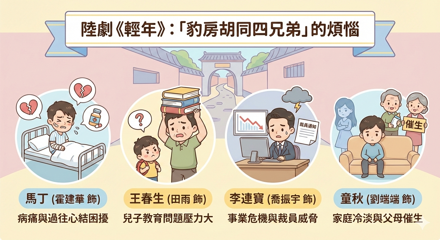 輕年(陸劇):劇情簡介&人物介紹;本劇由霍建華、田雨、張雪迎主演,講述馬丁和三個一起長大的玩伴,從少年到中年的故事。本劇定於2025年12月30日年在騰訊視頻播出。 - 第3張圖 輕年(陸劇):劇情簡介&人物介紹;本劇由霍建華、田雨、張雪迎主演,講述馬丁和三個一起長大的玩伴,從少年到中年的故事。本劇定於2025年12月30日年在騰訊視頻播出。