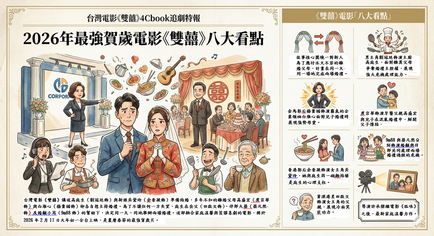 2026年最強賀歲電影《雙囍》十大看點：劇情簡介＆角色介紹