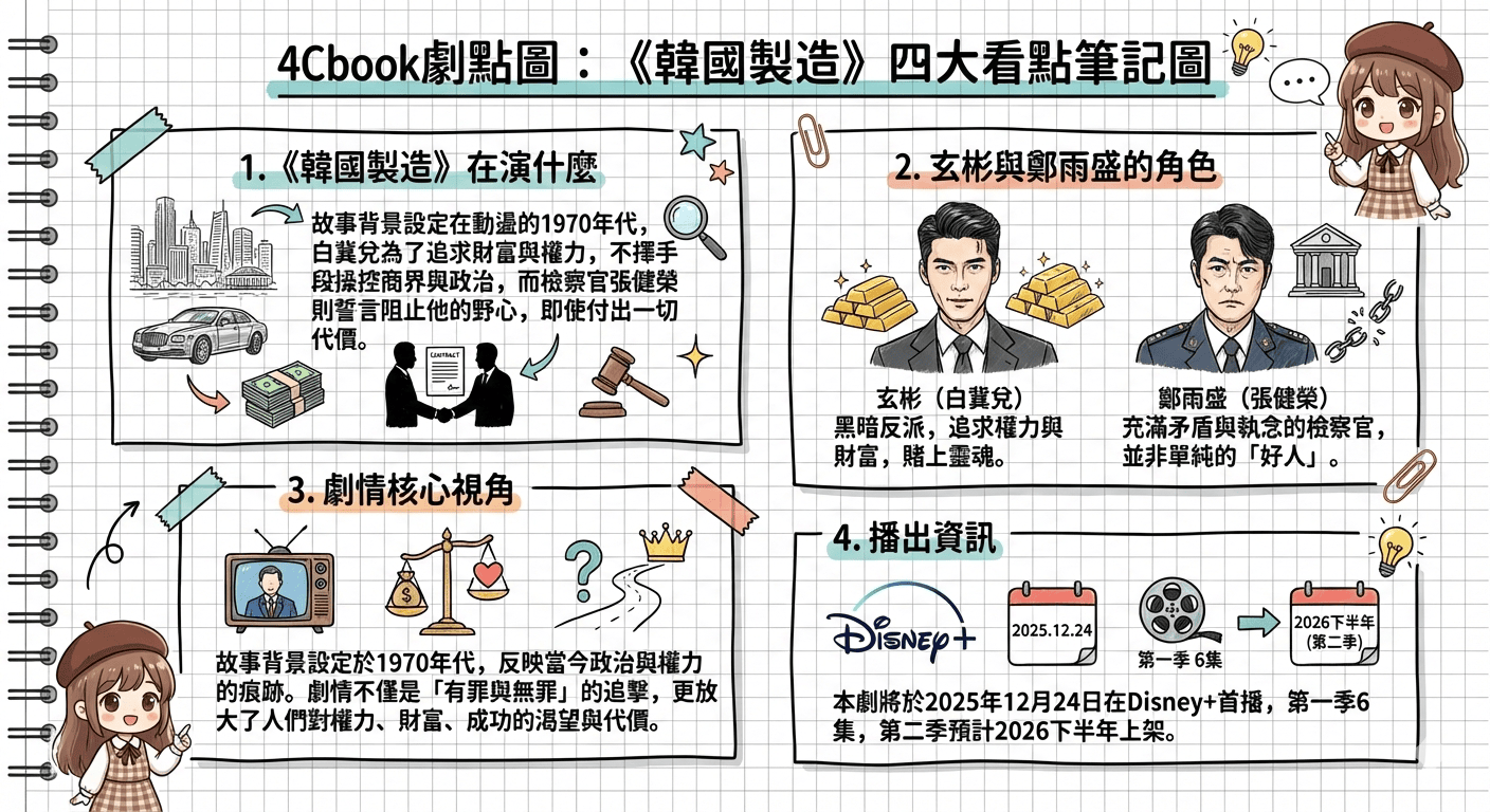 韓劇《韓國製造》六大看點｜玄彬、鄭雨盛主演｜劇情簡介＆人物介紹