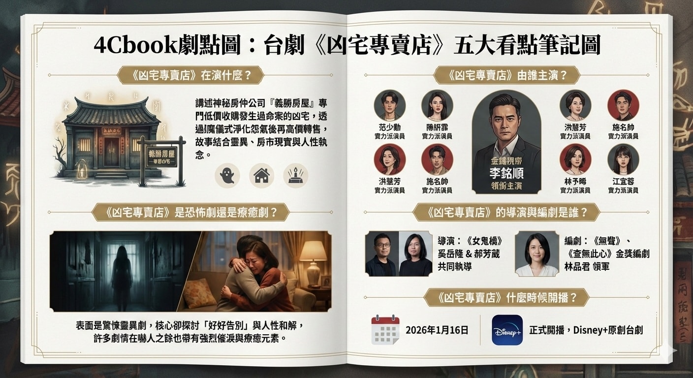 【凶宅專賣店】賣的不是凶宅，而是執念？劇情角色、內容梗概介紹