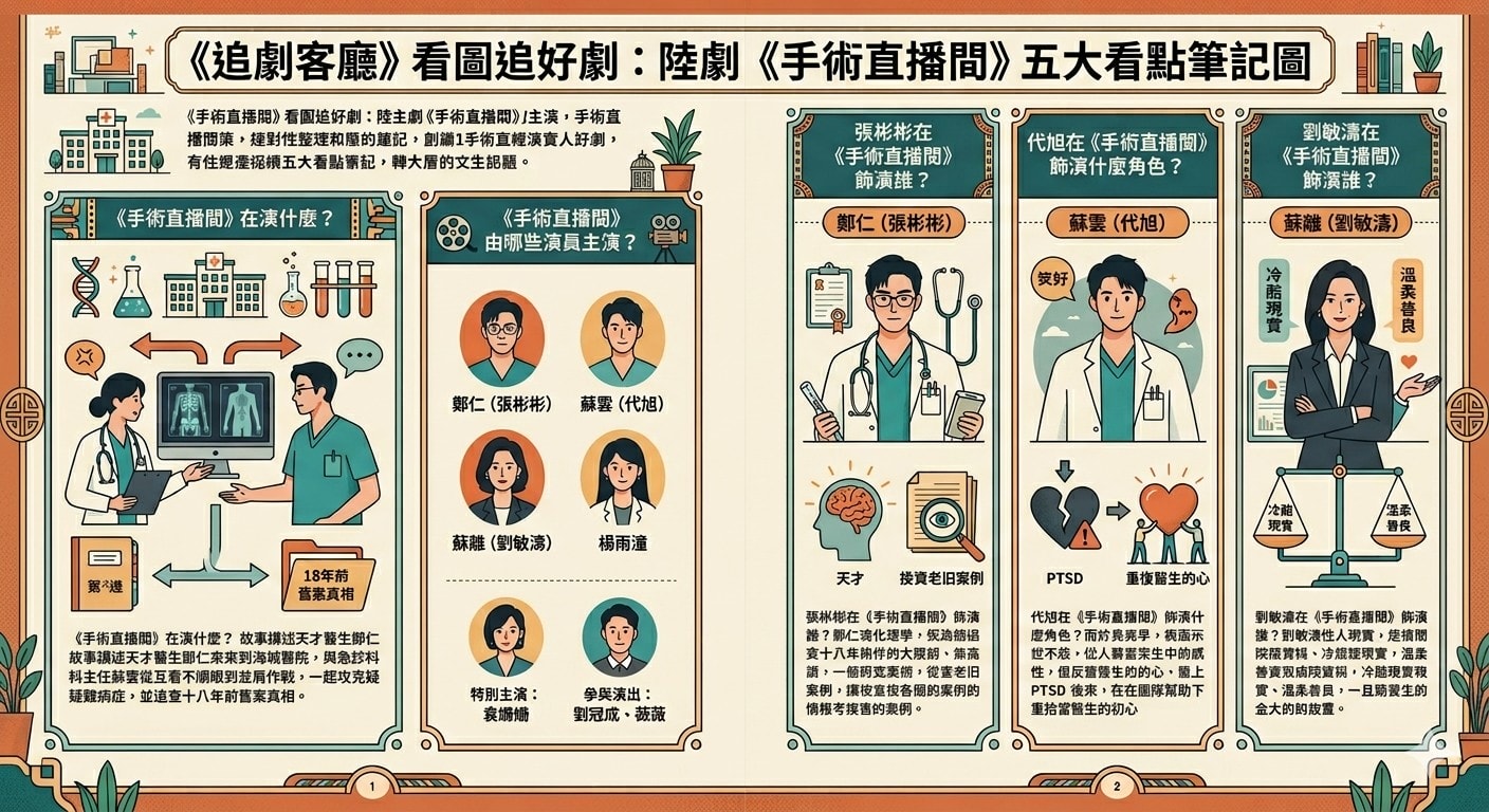 手術直播間(陸劇):劇情簡介&人物介紹;本劇由張彬彬、代旭、劉敏濤、楊雨潼領銜主演。 - 第2張圖 手術直播間(陸劇):劇情簡介&人物介紹;本劇由張彬彬、代旭、劉敏濤、楊雨潼領銜主演。