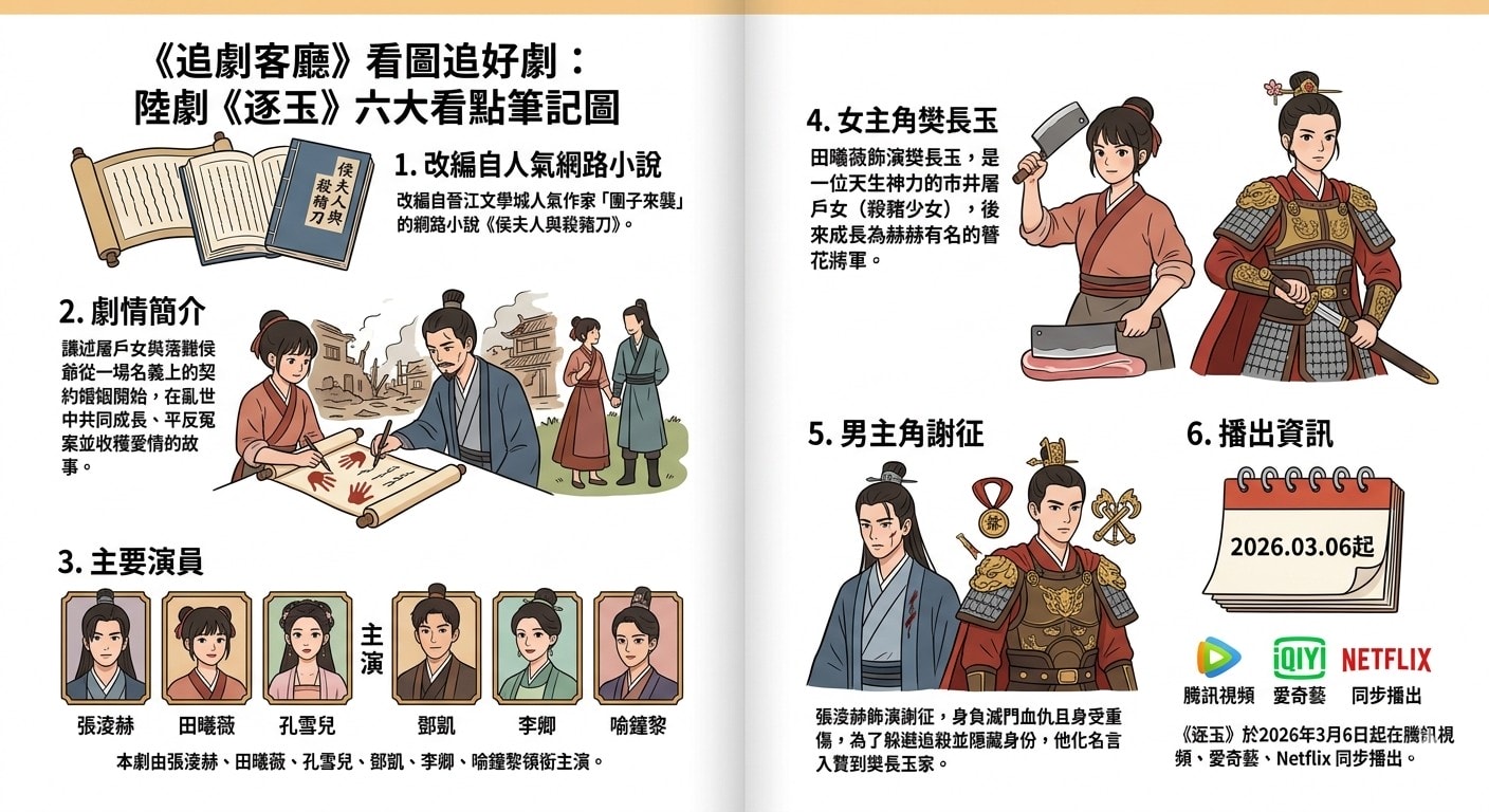 陸劇《逐玉》十大亮點、人物介紹、分集劇情、張淩赫、田曦薇重塑古裝愛情劇天花板