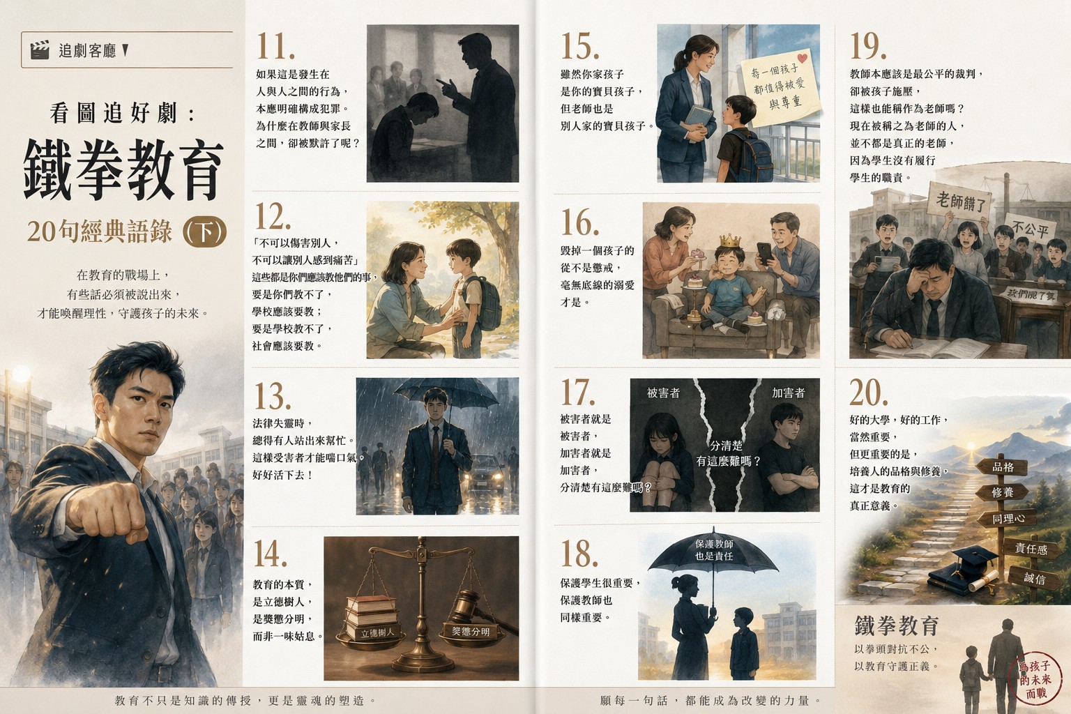 韓劇《鐵拳教育》20句經典語錄